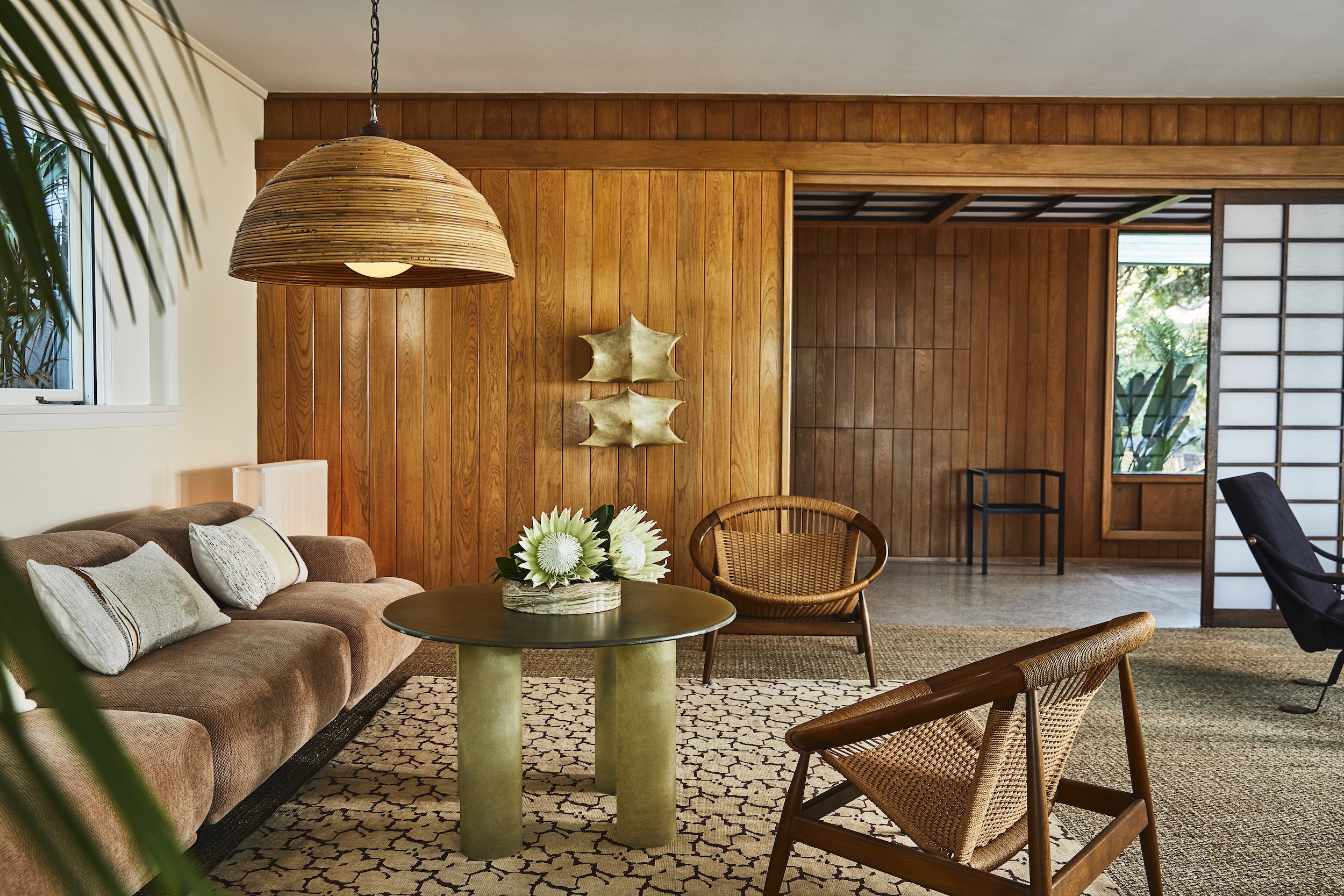 Tropical Modernism: a vintage tropical modernist interior by interior designer Kelly Wearstler in Effect Magazine