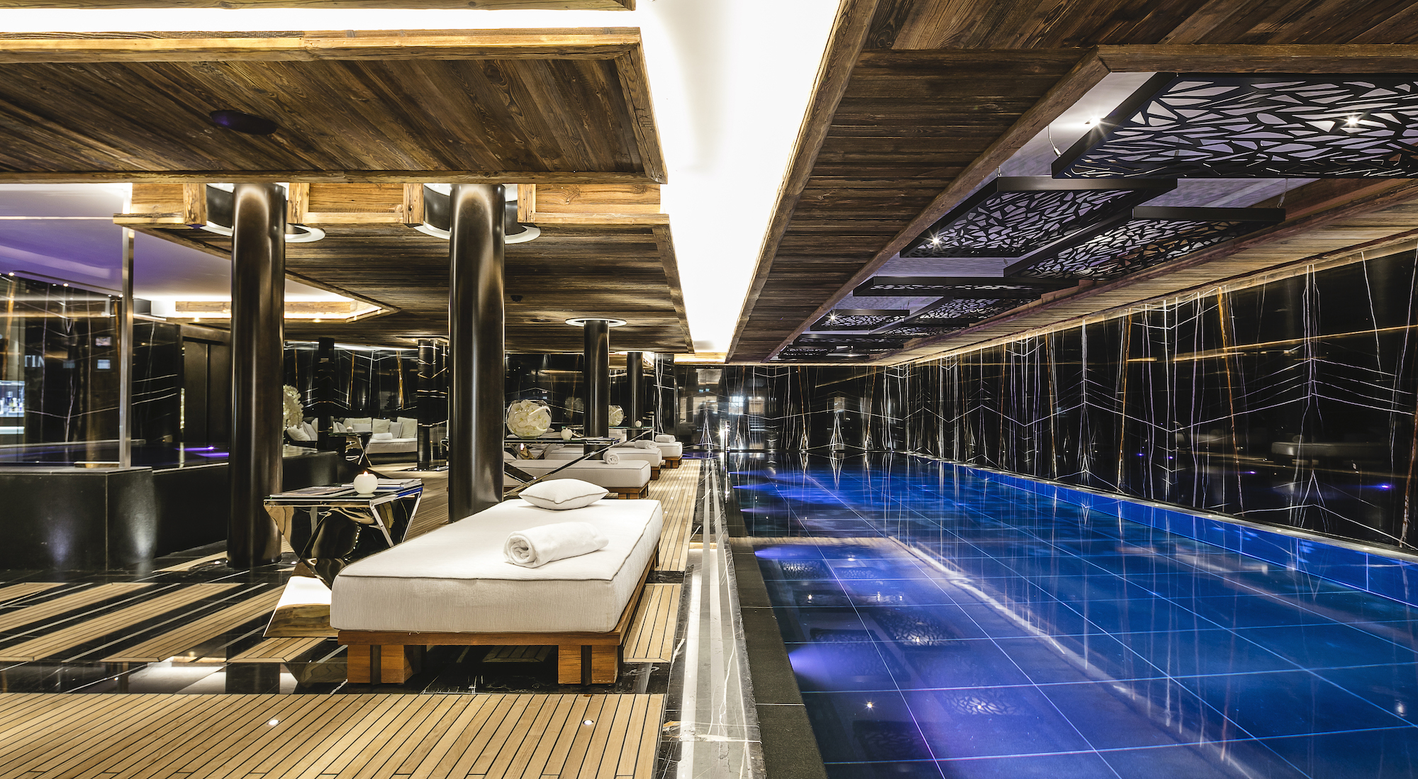 yacht-inspired spa at Ultima Gstaad