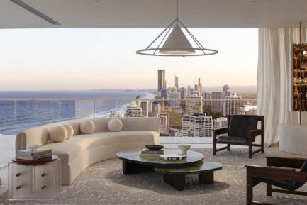 Living Room at Masthead in Australia by interior designer Edo Mapelli Mozzi of Banda in Effect Magazine
