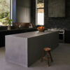 Black marble kitchen in Effect Magazine