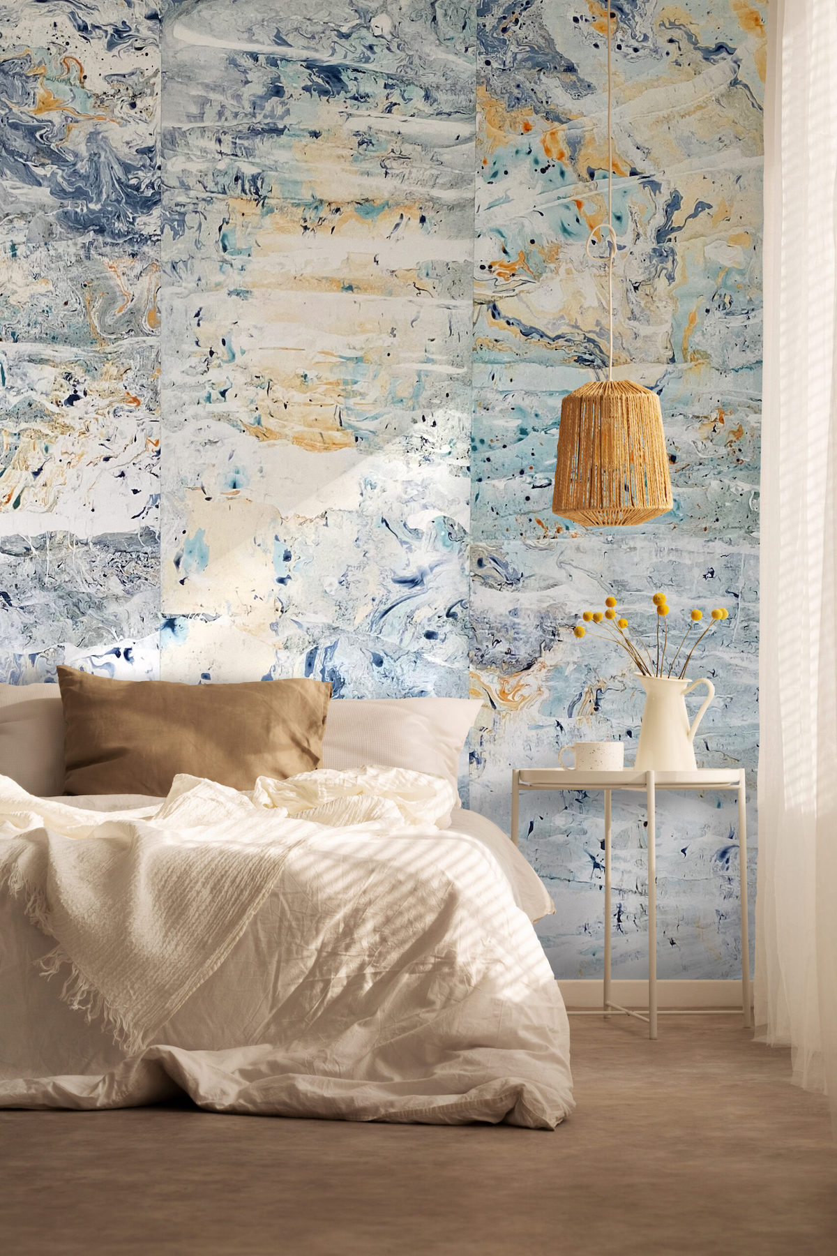 Marbled wallpaper by Nat Maks in Effect Magazine