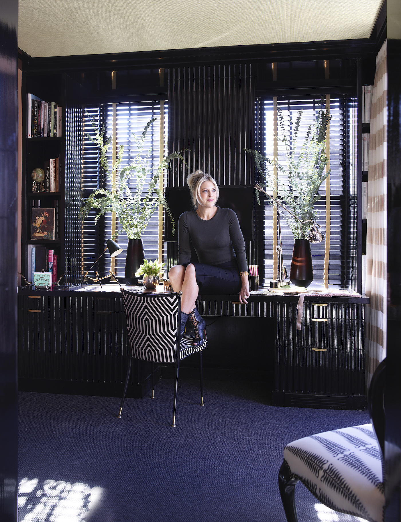 Interior designer Alisa Bloom, photographed by Simon Upton in Effect Magazine