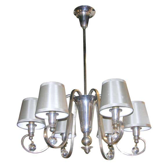 a 1940s French Art Deco chandelier from Sex in the City from High Style Deco in Effect Magazine