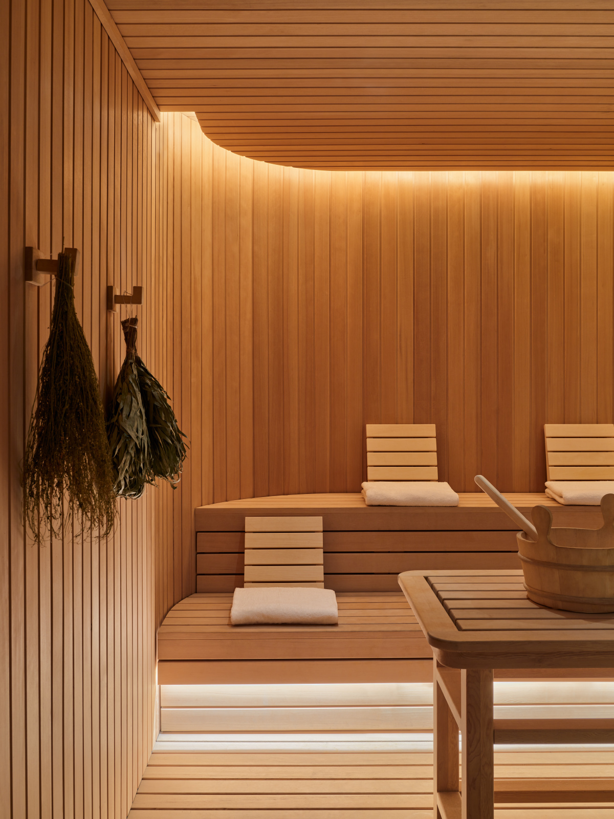 Banya in the spa of Aman New York in Effect Magazine