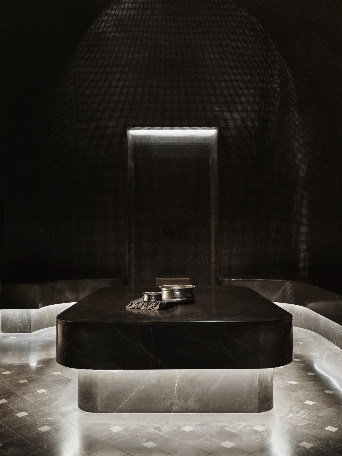 Hammam  in the spa of Aman New York in Effect Magazine