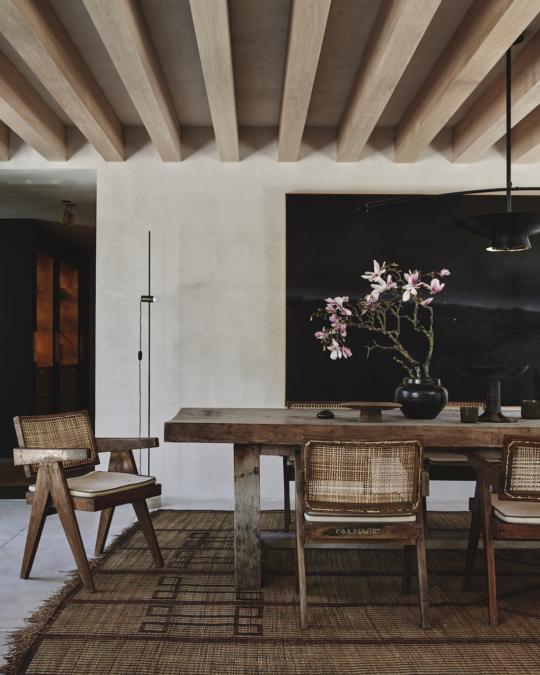 Dining room at Vanessa Alexander's Malibu home in Effect Magazine