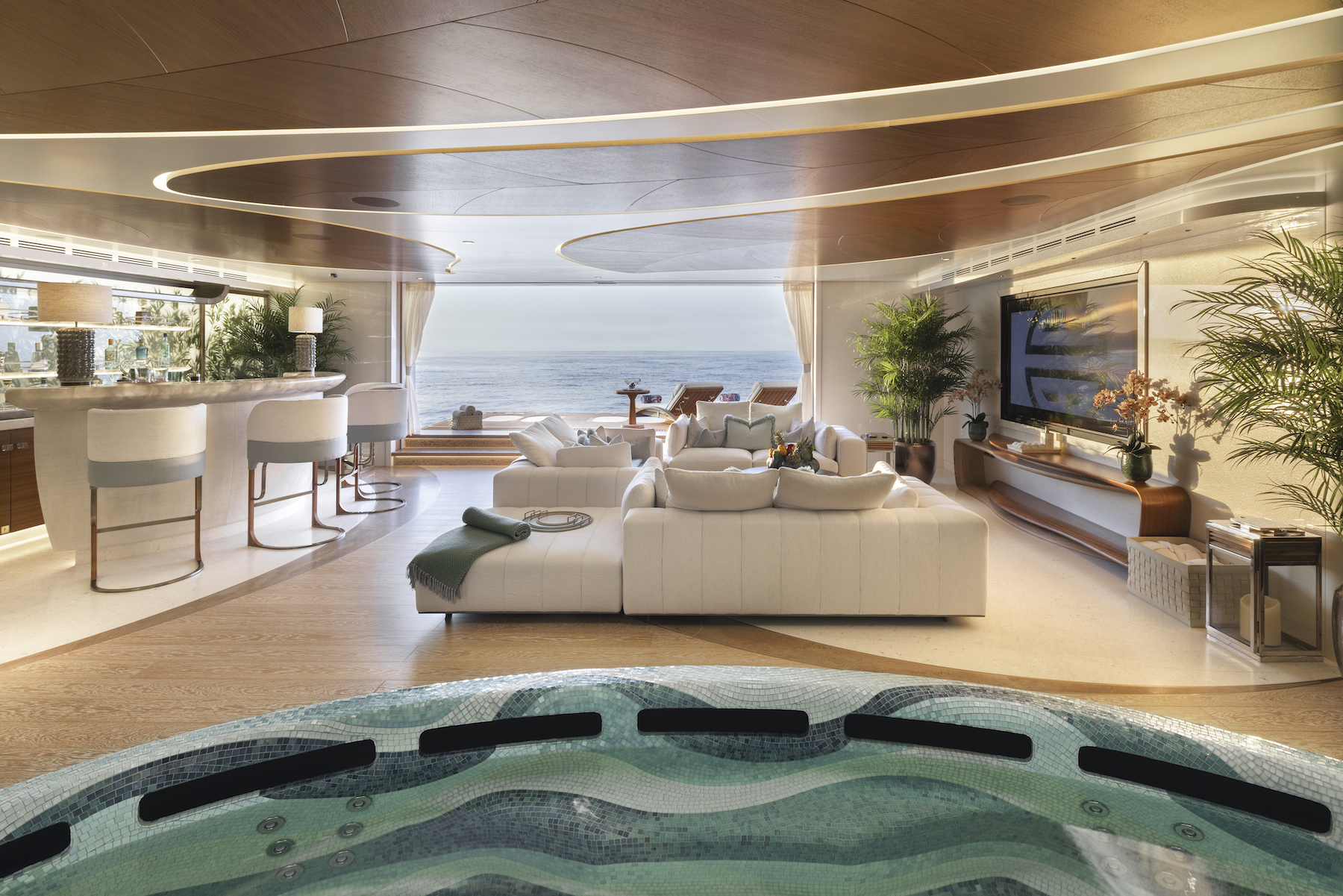 Wellness centre on Ahpo superyacht at Miami International Boat Show 2023 in Effect Magazine