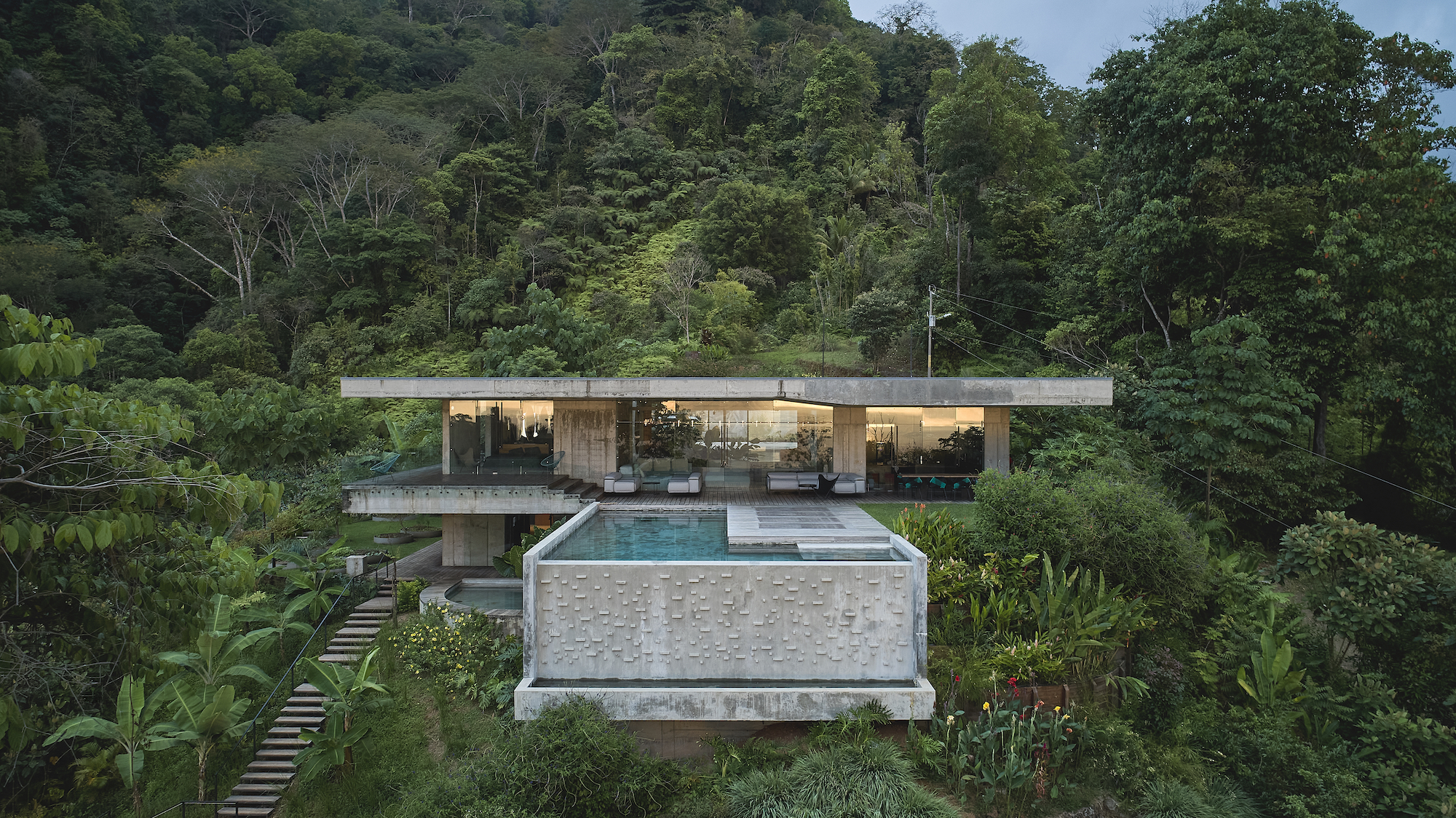 Art Villa in Costa Rica was designed by Prague-based architects Formafatal and Refuel Works