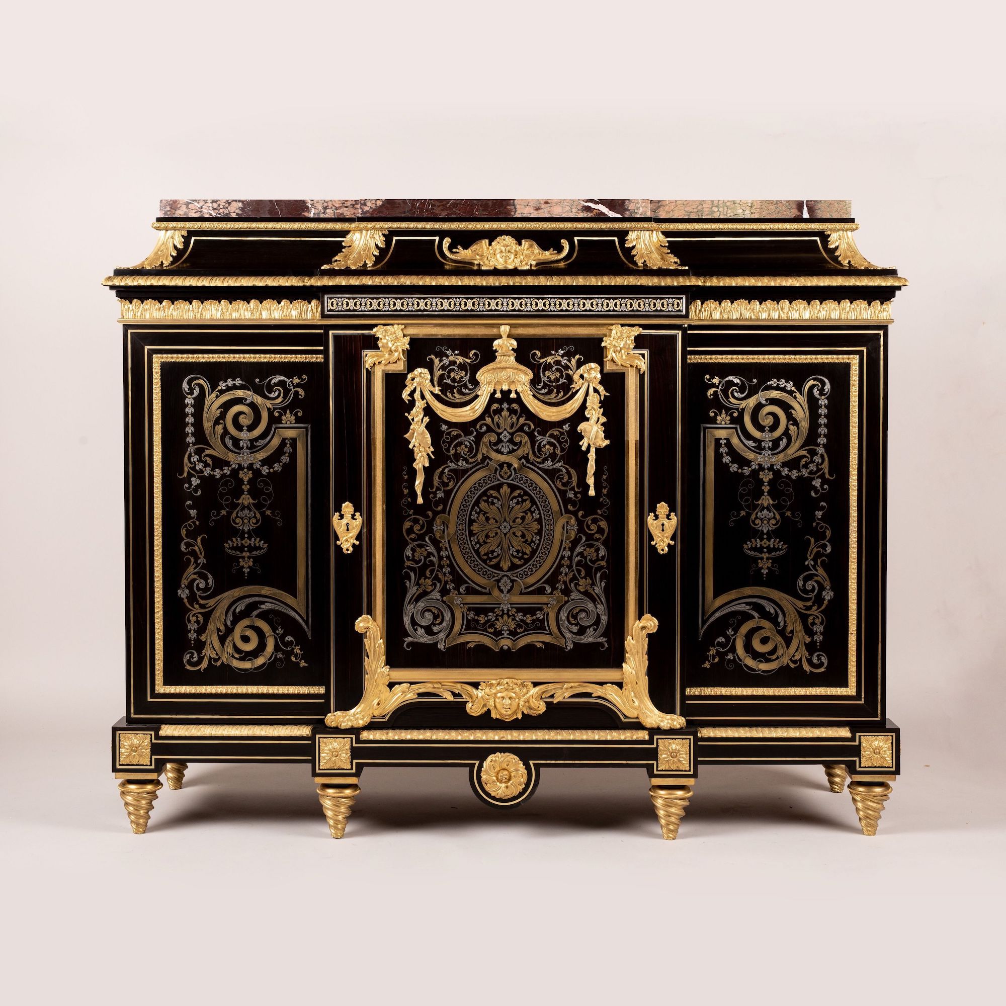 19th Century Marquetry Cabinet by Butchoff London at Treasure House Fair 2023 in Effect Magazine
