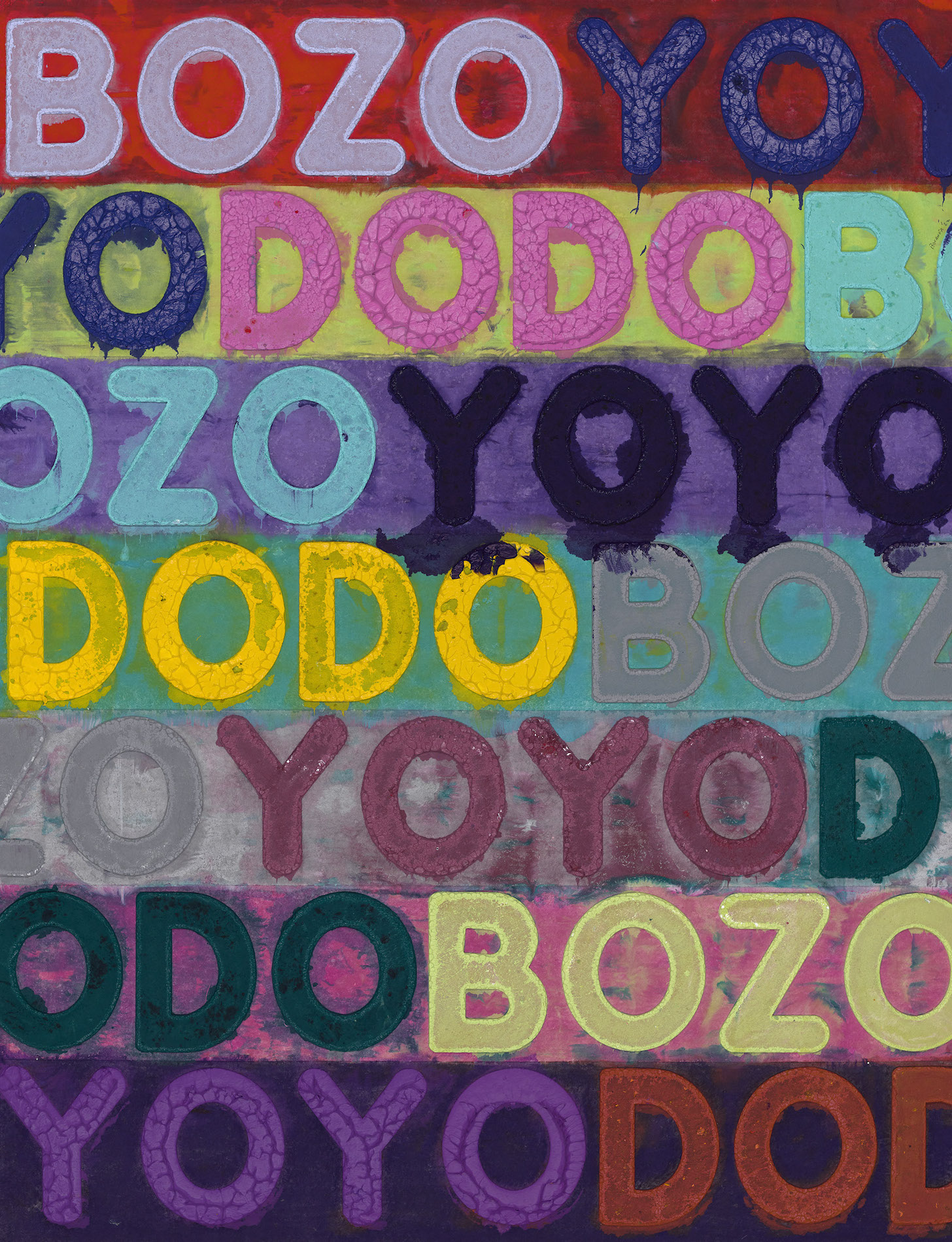 BOZO/YOYO/DODO by Mel Bochner at Long-Sharp Gallery at Treasure House Fair 2023 in Effect Magazine