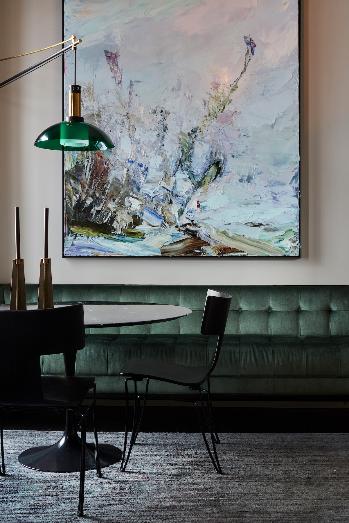 Interior designer David Scott uses Donghia dining chairs – a modern take on the classi Klismos – Effect Magazine