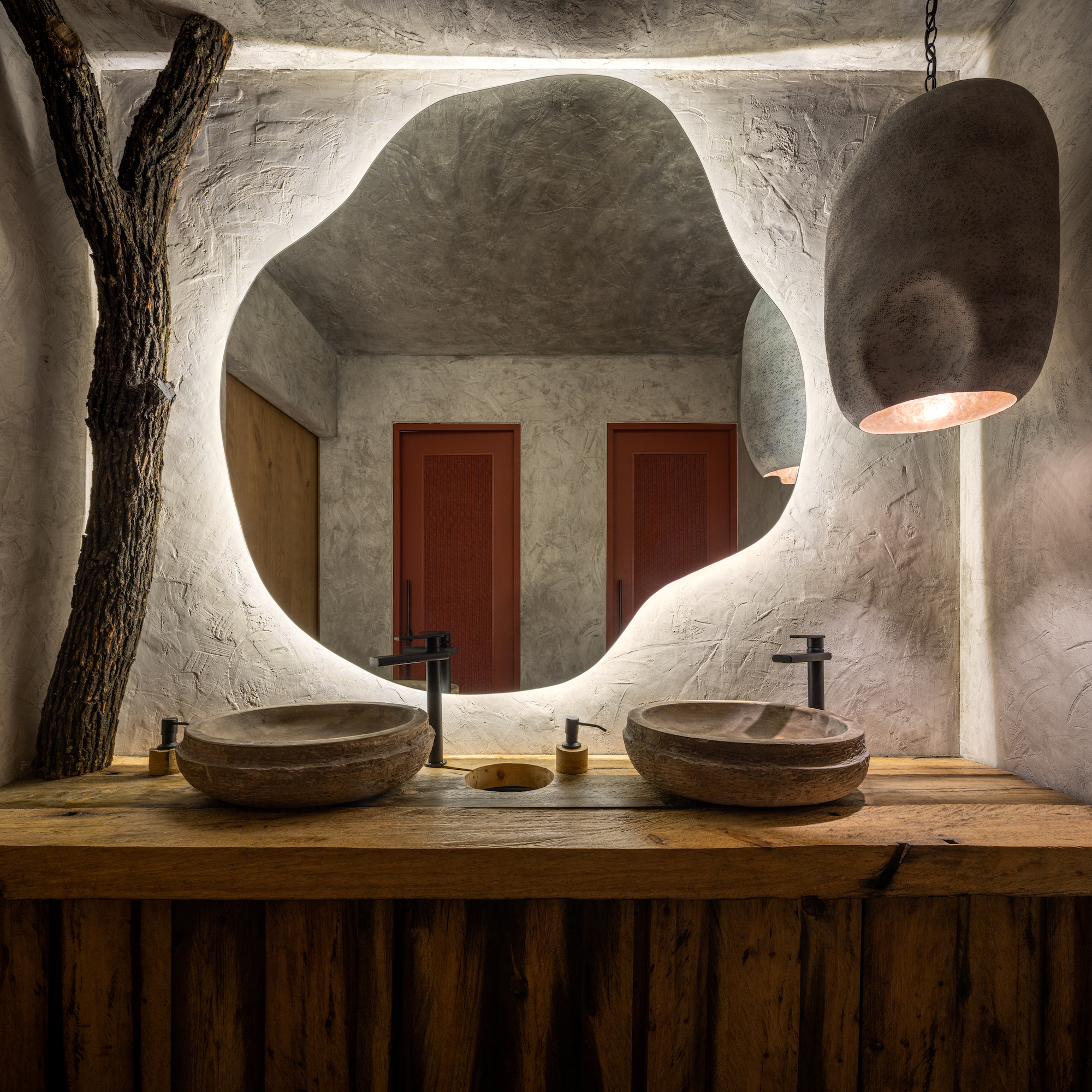 Bathroom of Nama - a design restaurant in Mexico - Effect Magazine