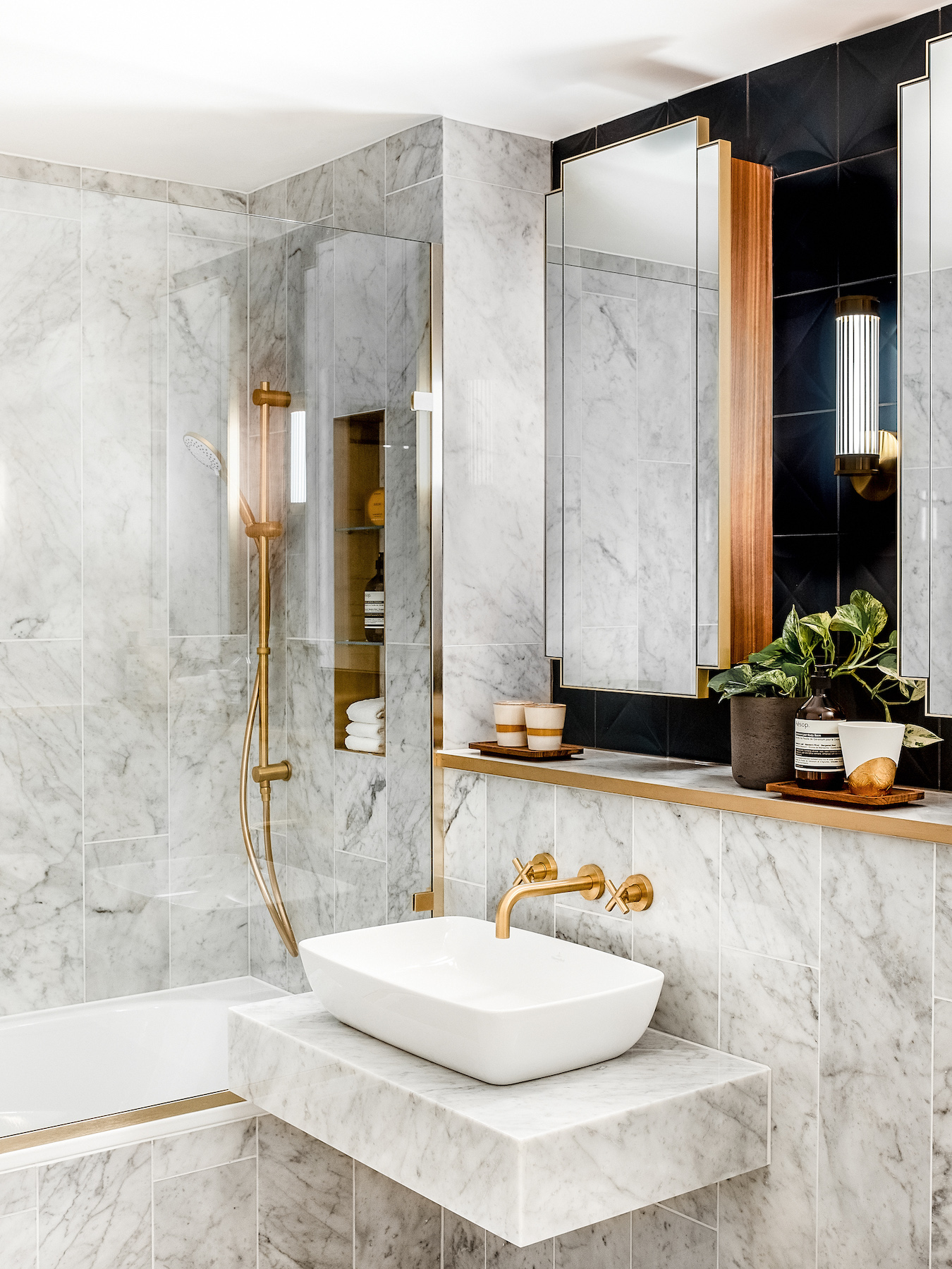 Spathroom at Chelsea Creek project by interior designers Goddard Littlefair in Effect Magazine