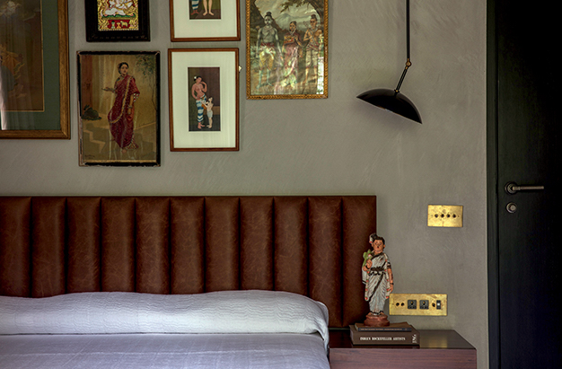 Bedroom by Indian designer Ravi Vazirani in Effect Magazine