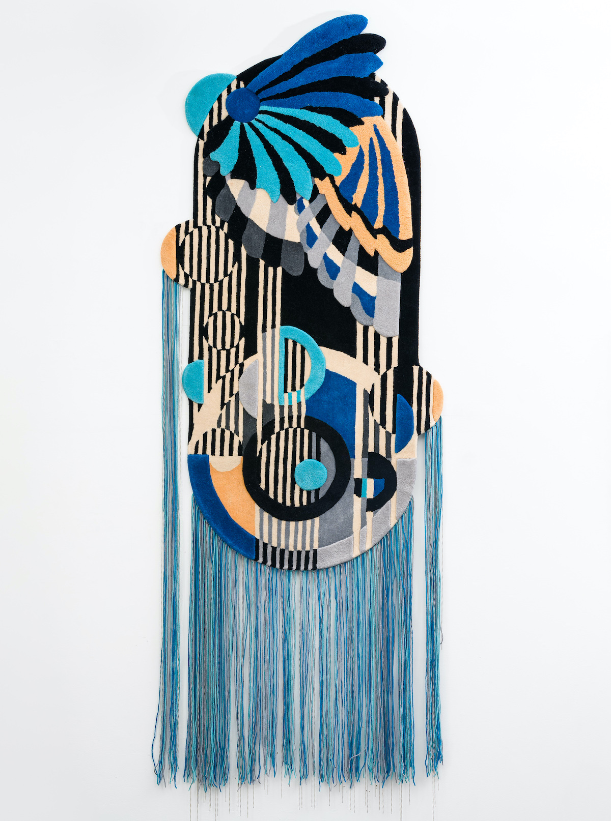 Zebra & Ostrich by Dutch fiber artist Tjitske Storm, presented by Todd Merrill Gallery at Design Miami 2023