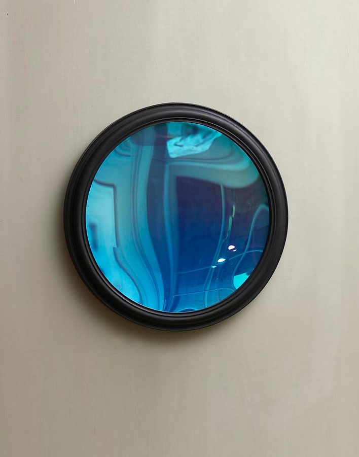 Blue concave mirror by Marianna Kennedy