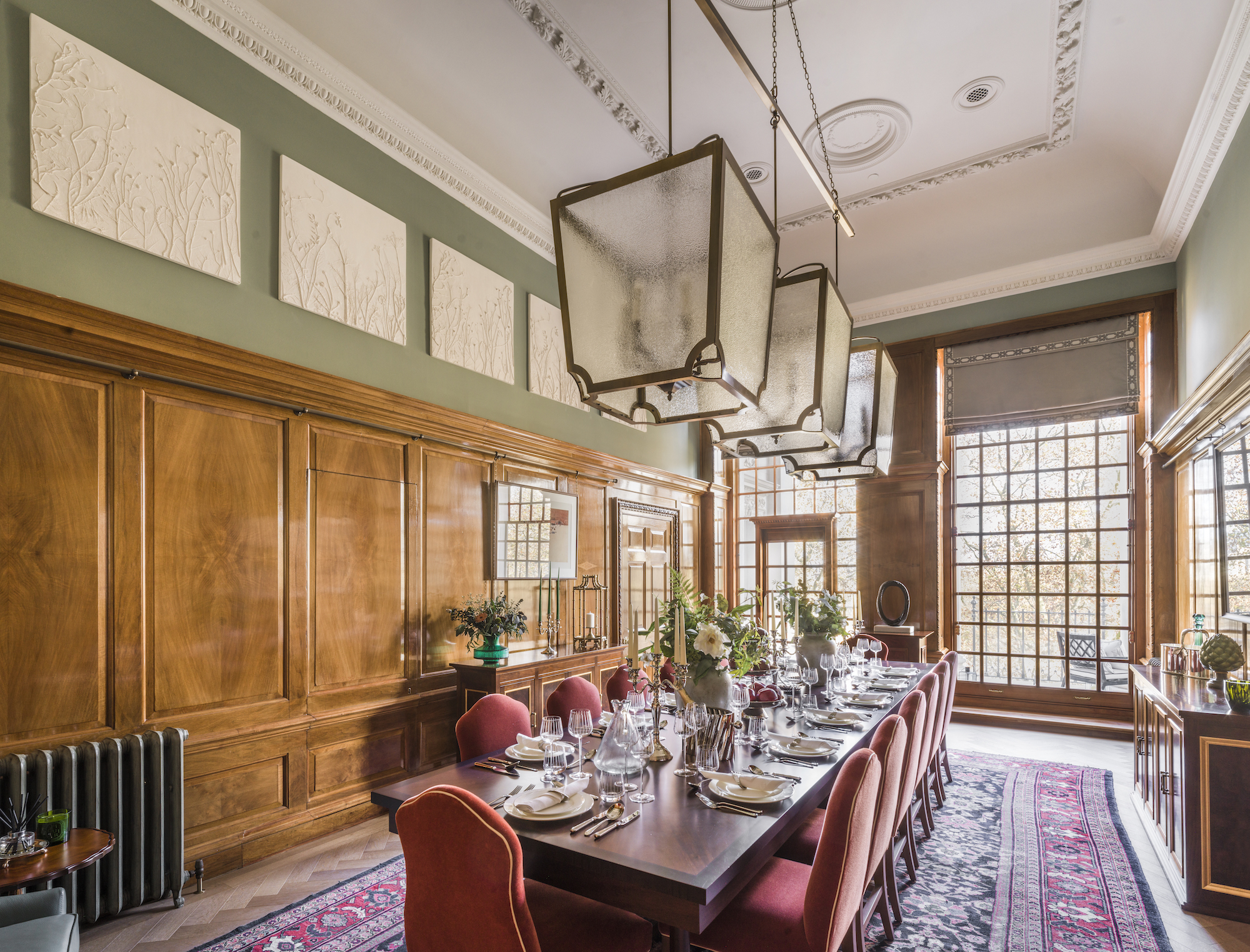 Dining room of The Conrad, 9 Millbank – a landmark London show-home by Goddard Littlefair in Effect Magazine