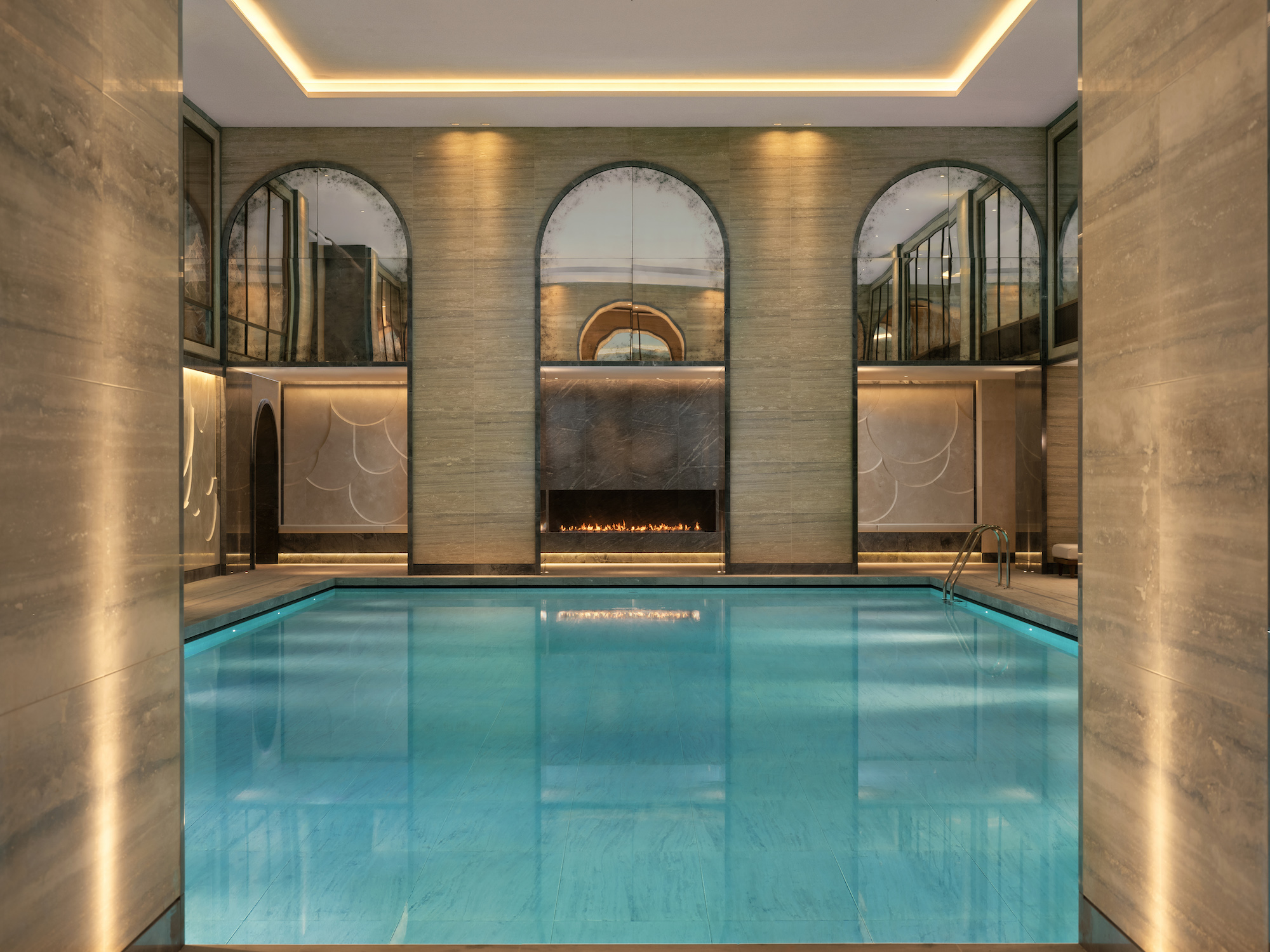 Goddard Littlefair created the pool, spa and wellness area at the landmark Raffles London hotel in the Old War Office (OWO) - Effect Magazine