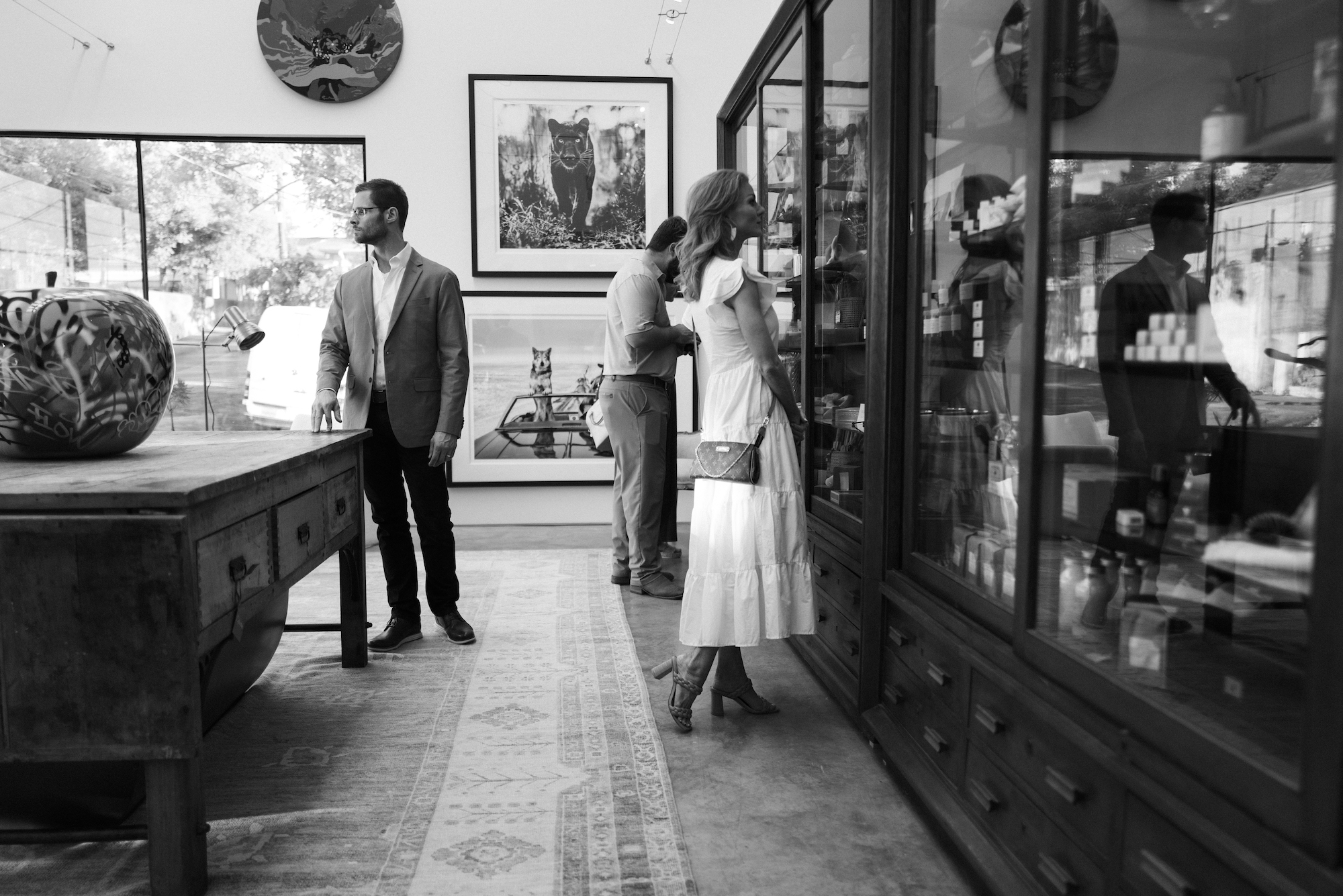 Visitors in the Christopher Collection showroom in Birmingham, Alabama - Effect Magazine